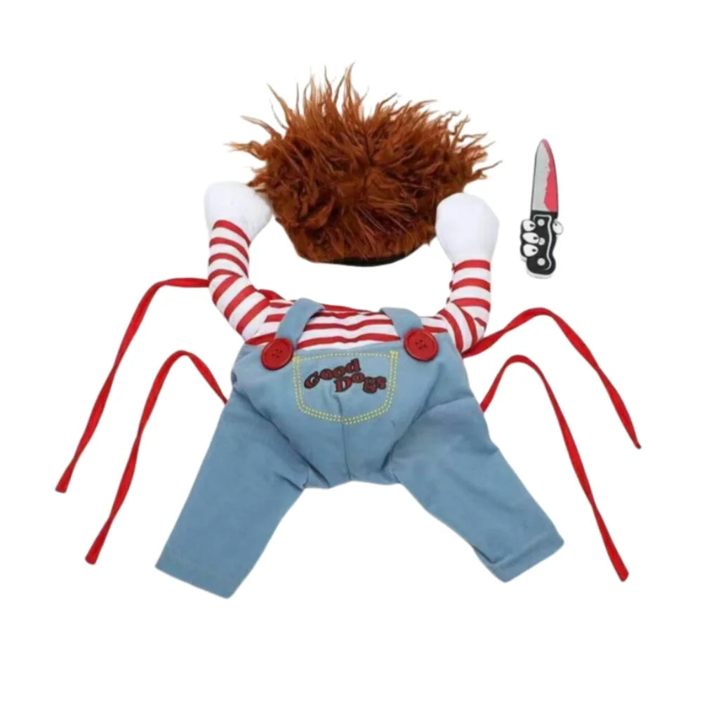 Pet Cosplay Funny Dog Clothes Sweatshirt Set Pet Clothes Party Costume Face Cloth Comical Outfits Halloween Dress Jumpsuit