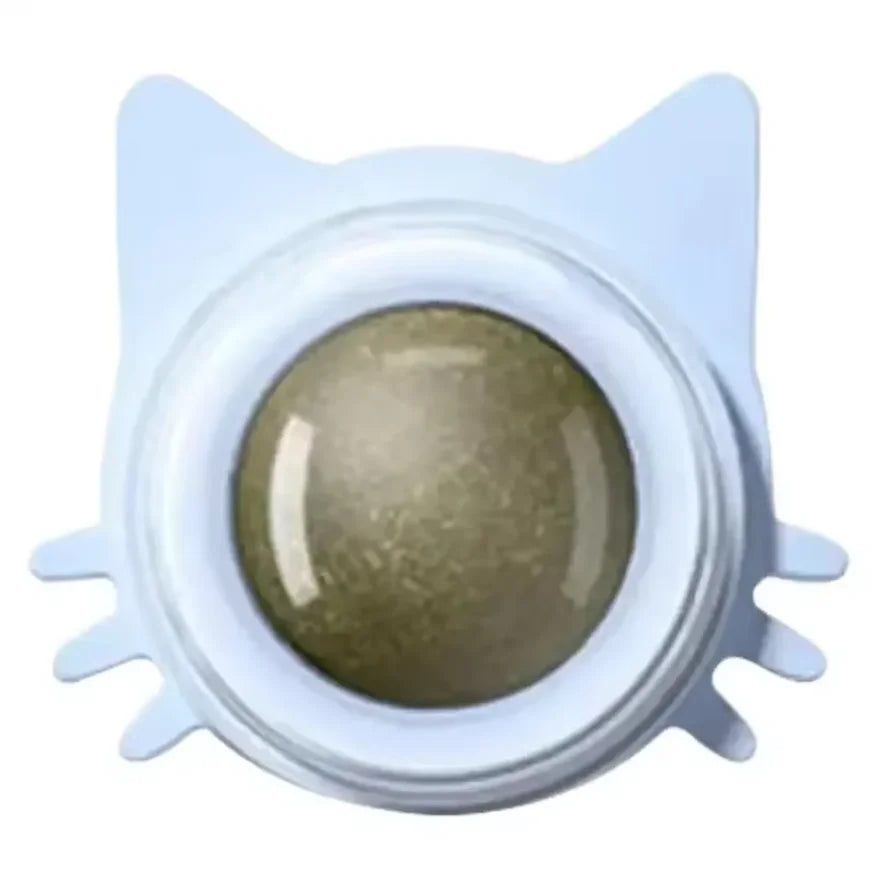 Catnip Toys for Cats Indoor Interactive Wall Spin Ball Natural Mint Enhances Digestion Appetite Stimulant Cat Dental Care